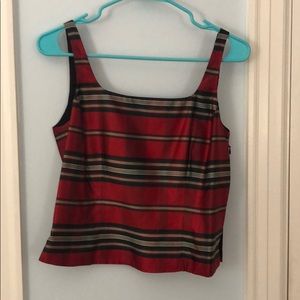 Ann Taylor holiday crop top with scoop neck